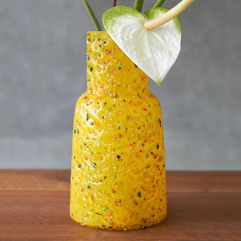 Confetti Pop Textured Glass Vase