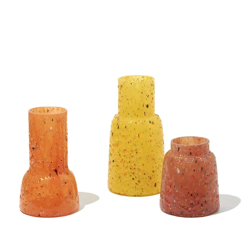 Confetti Pop Textured Glass Vase