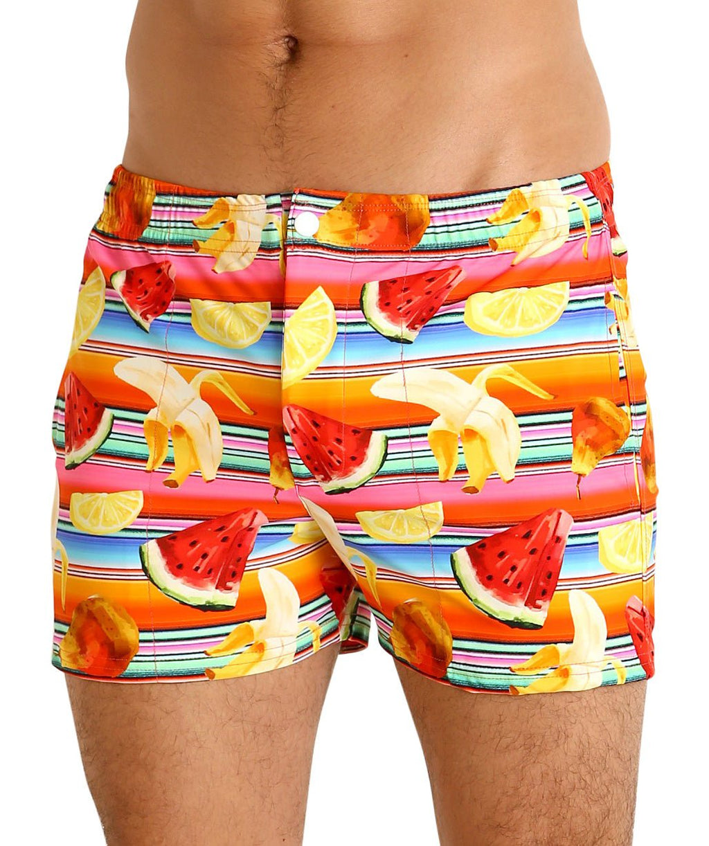 LASC Malibu Swim Shorts - Fruit Stripes