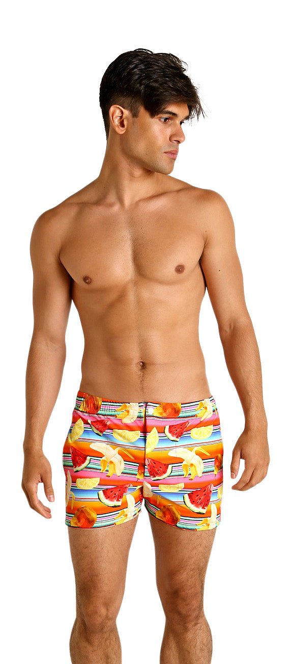 LASC Malibu Swim Shorts - Fruit Stripes
