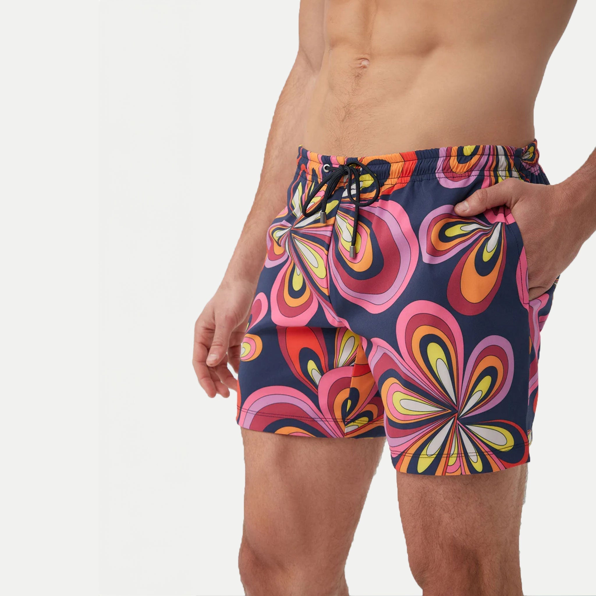 Mr. Turk Imperial Beach Swim Trunk - Boca Blooms Print