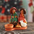 Hand-Painted Ceramic Andean Nativity Scene from Peru - Resplendent Nativity
