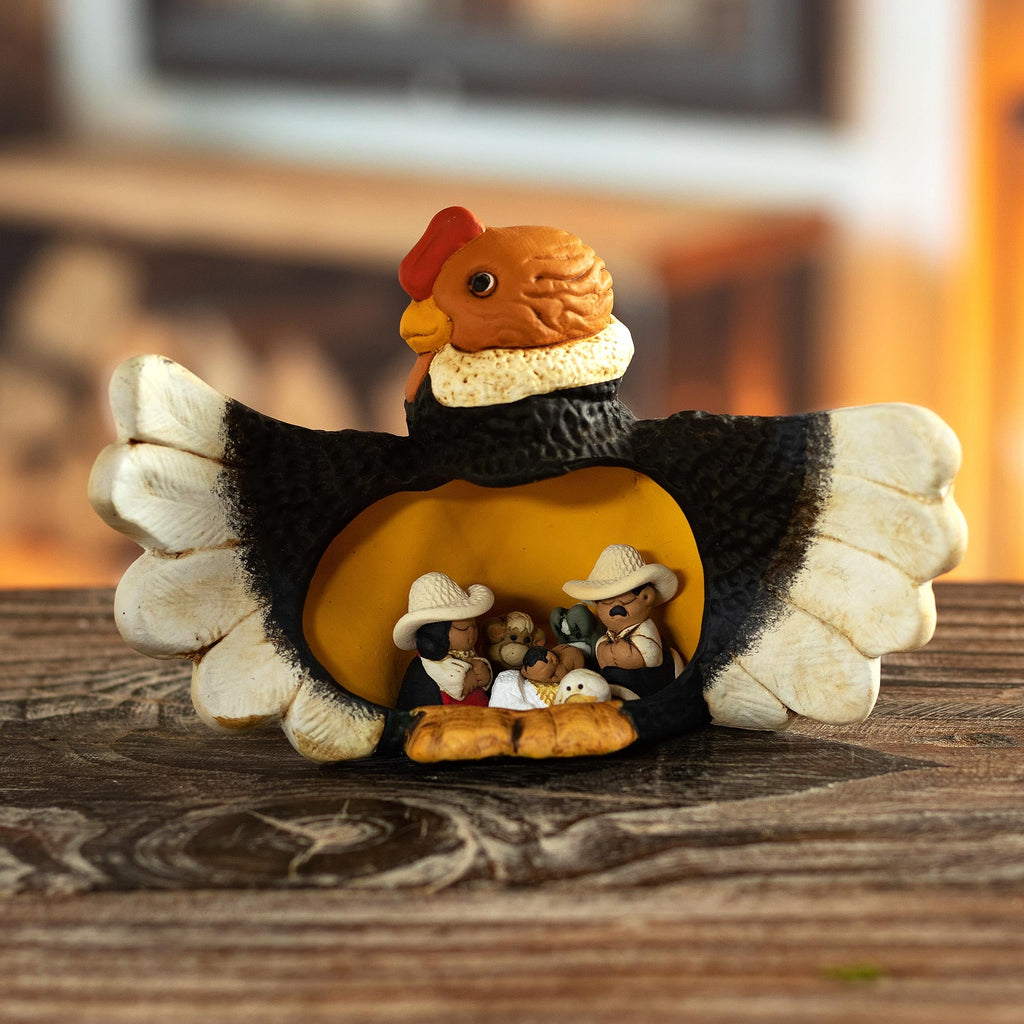Condor Theme Andean Christmas Nativity Scene in Ceramic - Condor Christmas
