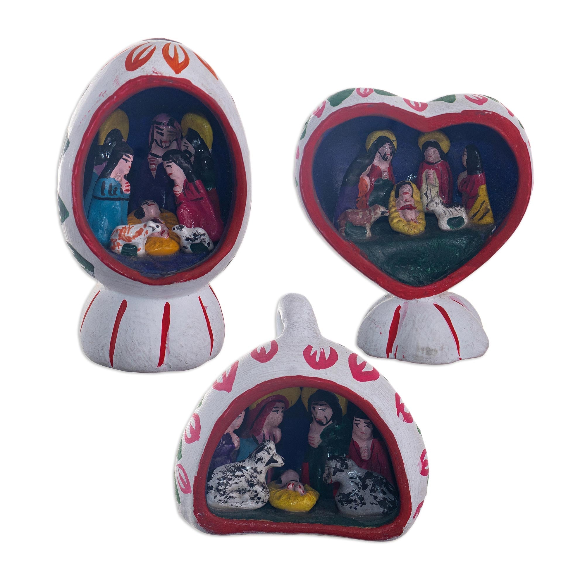 Small Nativity Sculptures (Set of 3) - Christmas Trio