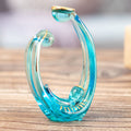 Modern Gilded Handblown Glass Nativity Scene (2-Piece Set) - Family of Nazareth