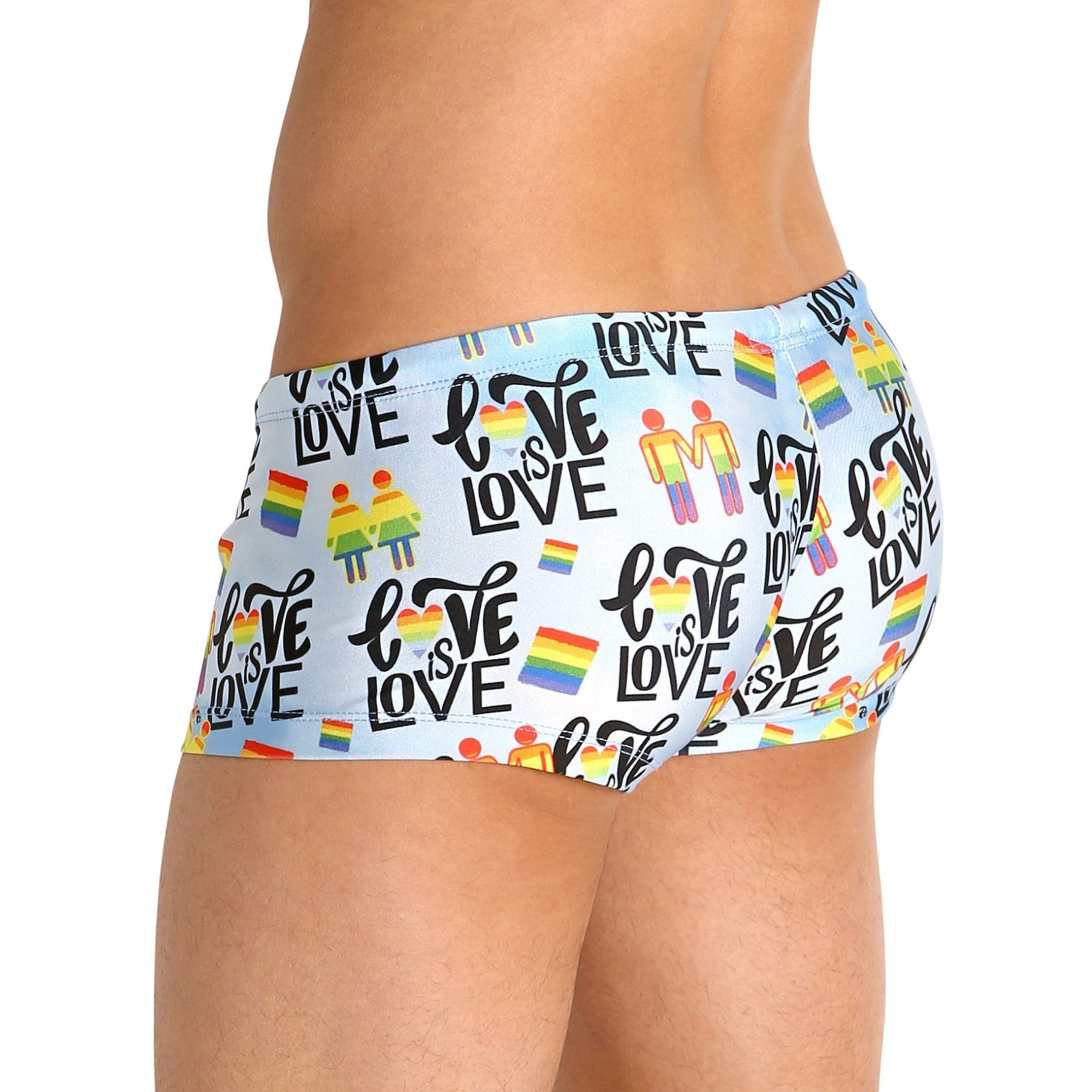 Rick Majors Love is Love Low Rise Swim Trunks