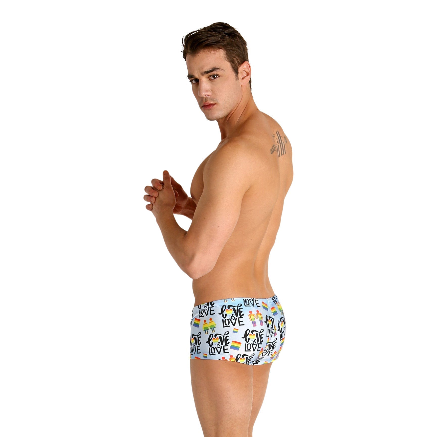 Rick Majors Love is Love Low Rise Swim Trunks